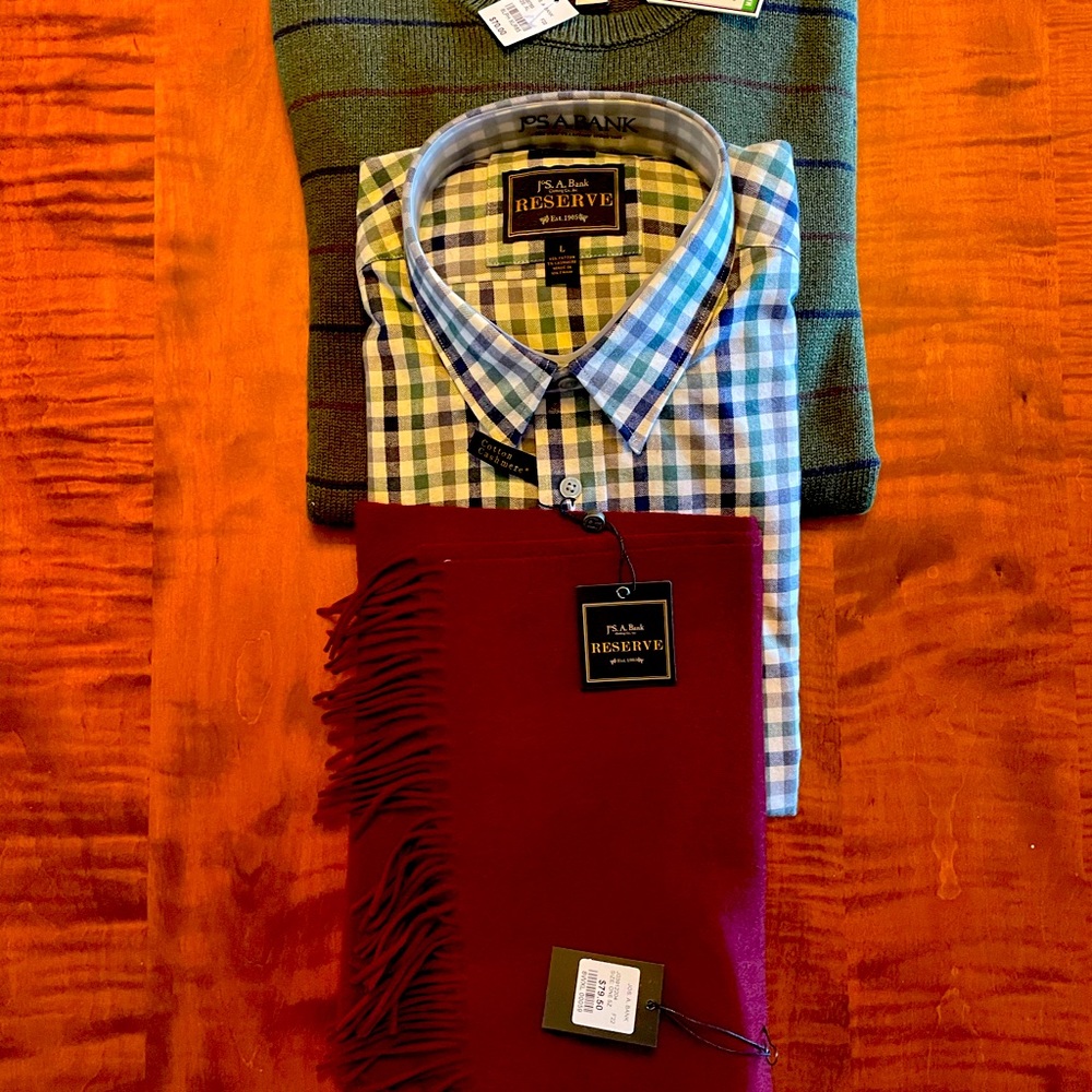 Jos A. Bank bundle NWT cashmere cotton wool